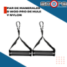 Par de manerales D Wod Pro de hule y nylon,Par de manerales D Wod Pro de hule y nylon