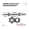Maneral recto para discos estándar de 1”,Maneral recto para discos estándar de 1”