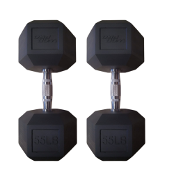 Par de mancuernas hexagonales 55 libras Wod Pro,Par de mancuernas hexagonales 55 libras Wod Pro