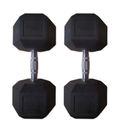 Par de mancuernas hexagonales 60 Libras Wod Pro,Par de mancuernas hexagonales 60 Libras Wod Pro