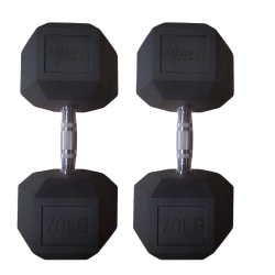 Par de mancuernas hexagonales 70 libras Wod Pro,Par de mancuernas hexagonales 70 libras Wod Pro