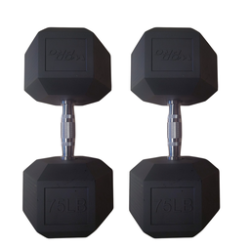 Par de mancuernas hexagonales 75 libras Wod Pro,Par de mancuernas hexagonales 75 libras Wod Pro