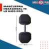 Par de mancuernas hexagonales 75 libras Wod Pro,Par de mancuernas hexagonales 75 libras Wod Pro