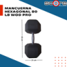 Par de mancuernas hexagonales 80 libras Wod Pro,Par de mancuernas hexagonales 80 libras Wod Pro