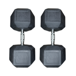 Par de mancuernas hexagonales 95 Libras Wod Pro,Par de mancuernas hexagonales 95 Libras Wod Pro