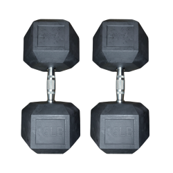 Par de mancuernas hexagonales 95 Libras Wod Pro,Par de mancuernas hexagonales 95 Libras Wod Pro
