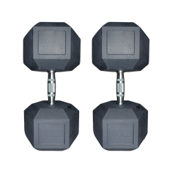 Par de mancuernas hexagonales 100 Libras Wod Pro,Par de mancuernas hexagonales 100 Libras Wod Pro