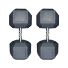 Par de mancuernas hexagonales 100 Libras Wod Pro,Par de mancuernas hexagonales 100 Libras Wod Pro