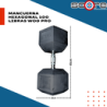 Par de mancuernas hexagonales 100 Libras Wod Pro,Par de mancuernas hexagonales 100 Libras Wod Pro