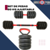 Set de pesas 50 kg ajustable Wod Pro,Set de pesas 50 kg ajustable Wod Pro