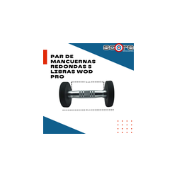 Par de mancuernas redondas 5 Libras Wod Pro,Par de mancuernas redondas 5 Libras Wod Pro