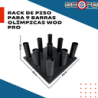 Rack de piso para 9 barras olímpicas Wod Pro,Rack de piso para 9 barras olímpicas Wod Pro