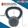 Pesa rusa acero gris 4 kg Wod Pro,Pesa rusa acero gris 4 kg Wod Pro