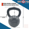 Pesa rusa acero gris 12 kg Wod Pro,Pesa rusa acero gris 12 kg Wod Pro