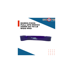 Banda para pull ups media 32mm 20-70 lb Wod Pro,Banda para pull ups media 32mm 20-70 lb Wod Pro
