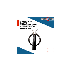 ​​​Cuerda de salto premium con reemplazos Wod Pro,​​​Cuerda de salto premium con reemplazos Wod Pro