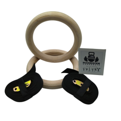 Par de Aros de Madera para Crossfit Wod Pro,Par de Aros de Madera para Crossfit Wod Pro