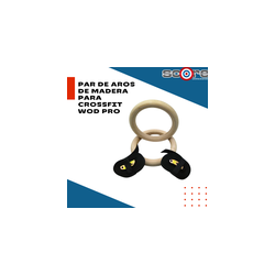 Par de Aros de Madera para Crossfit Wod Pro,Par de Aros de Madera para Crossfit Wod Pro