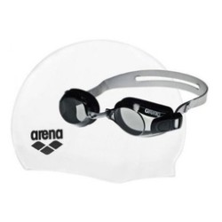 Set de natación gorra y goggles Arena Adulto Unisex,Set de natación gorra y goggles Arena Adulto Unisex