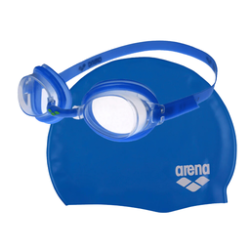 Set de natación gorra y goggles Arena junior,Set de natación gorra y goggles Arena junior